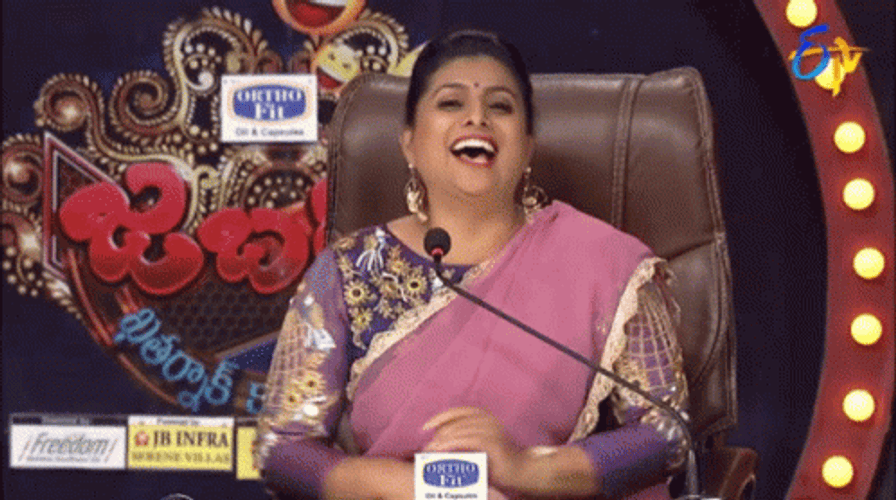 Telugu Roja Laughing So Hard GIF