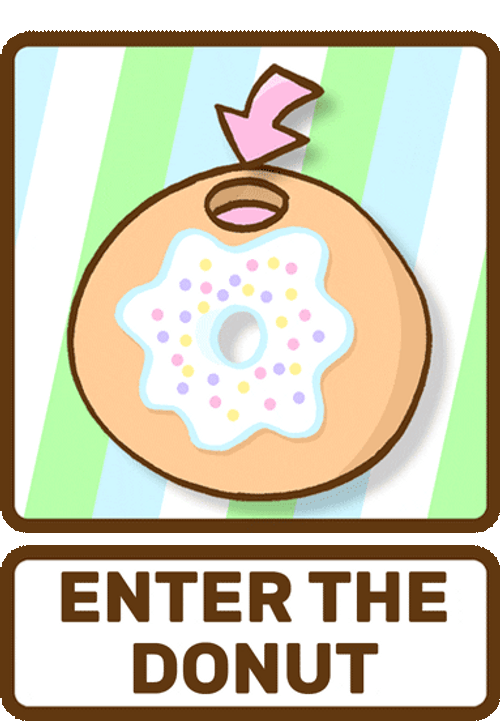 Tempting To Enter The Donut GIF