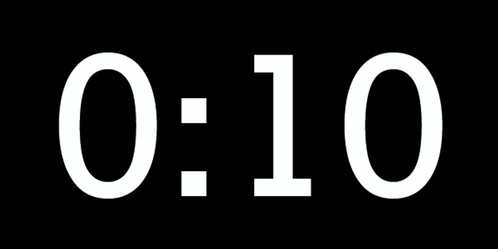 Ten Seconds Countdown GIF