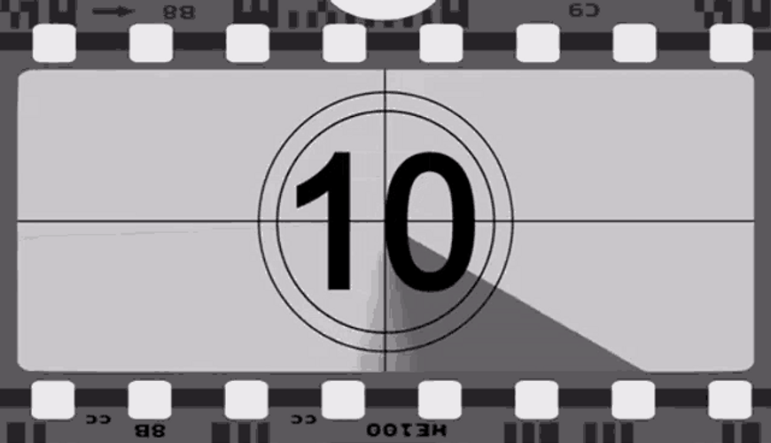 Ten Seconds Film Countdown GIF