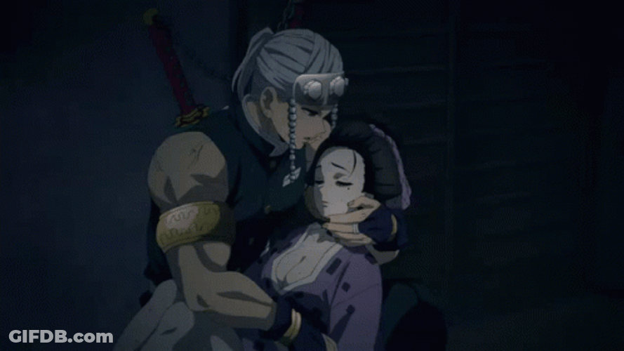 Tengen Uzui Hug Hinasuru GIF