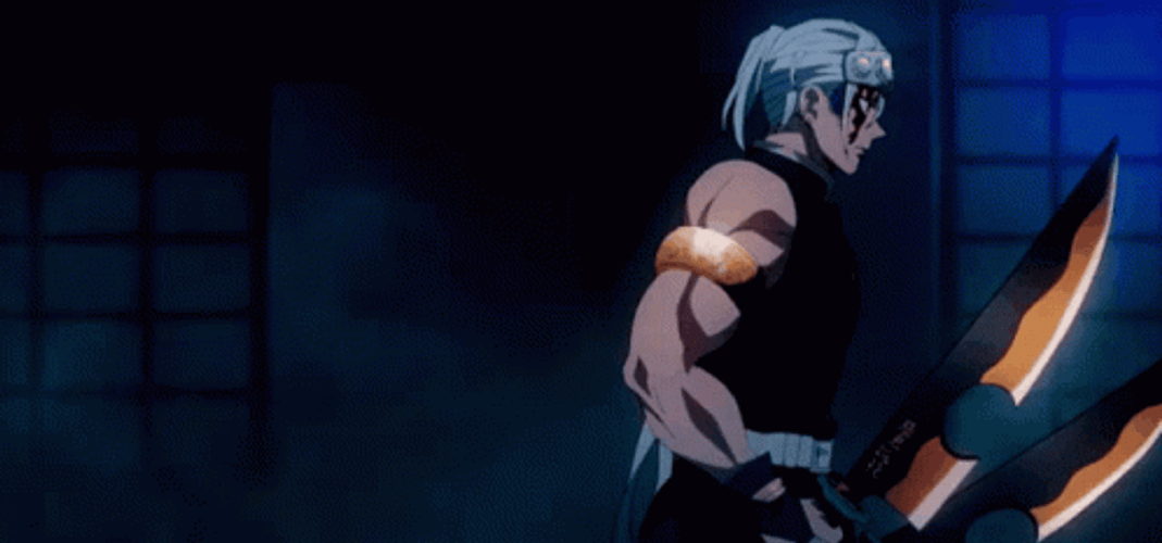 Tengen Vs Gyutaro Battle Ready Face Off GIF