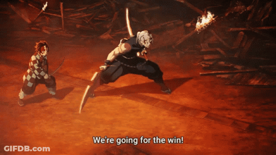 Tengen Vs Gyutaro Going For The Win GIF