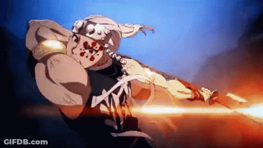 Tengen Vs Gyutaro GIF