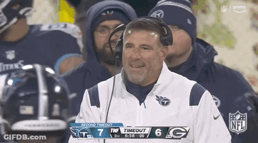 Tennessee Titans Coach Mike Vrabel Smiling GIF