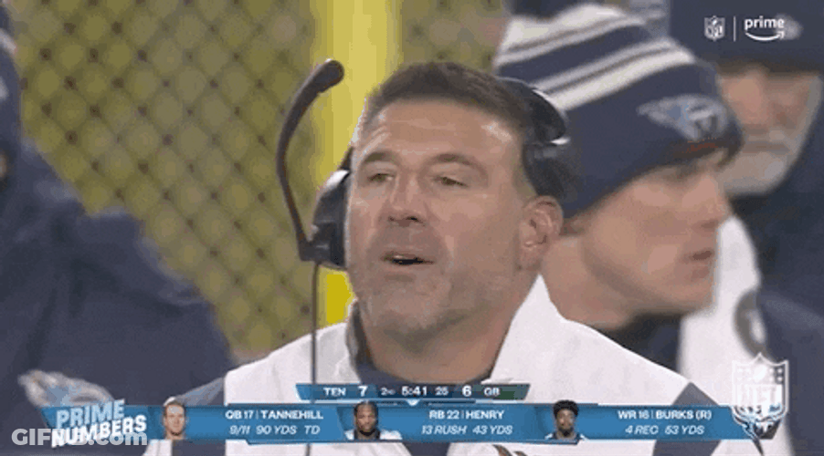 Tennessee Titans Coach Mike Vrabel Speaking GIF