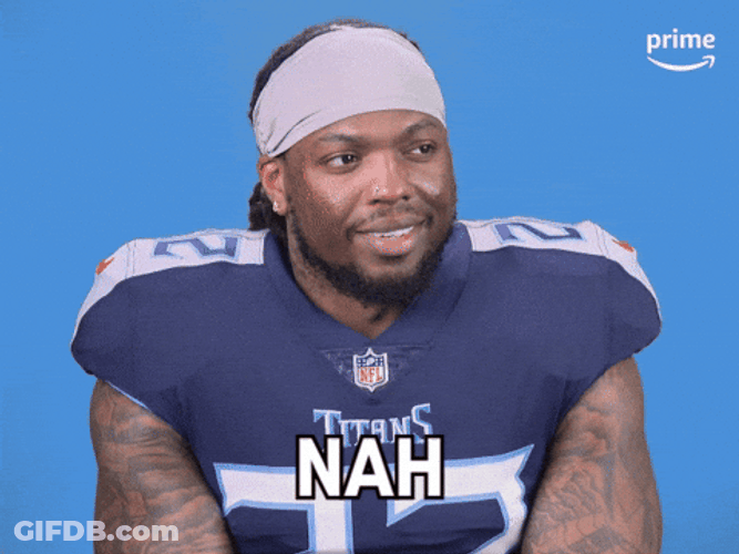 Tennessee Titans Derrick Henry Shaking His Head GIF