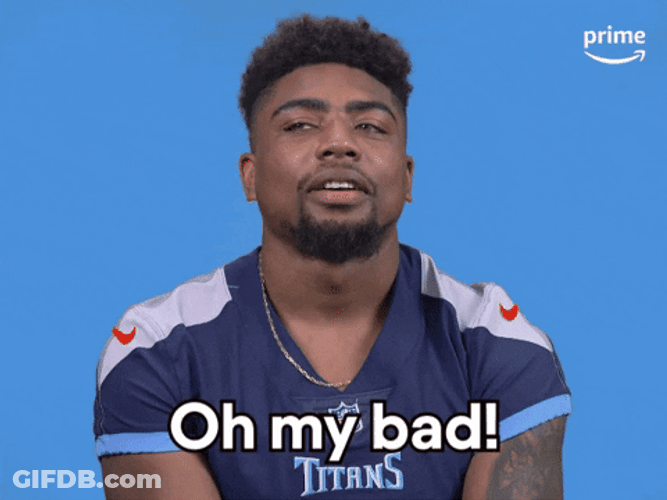 Tennessee Titans Treylon Burks Oh My Bad GIF