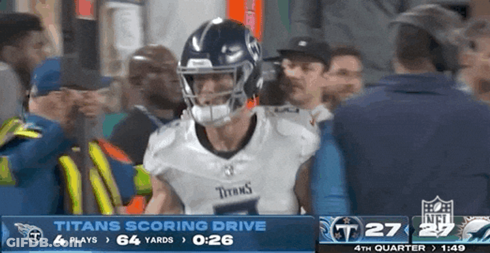 Tennessee Titans Will Levis Taking Off Helmet GIF