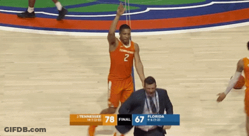 Tennessee Vs Florida Basketball 78-67 GIF