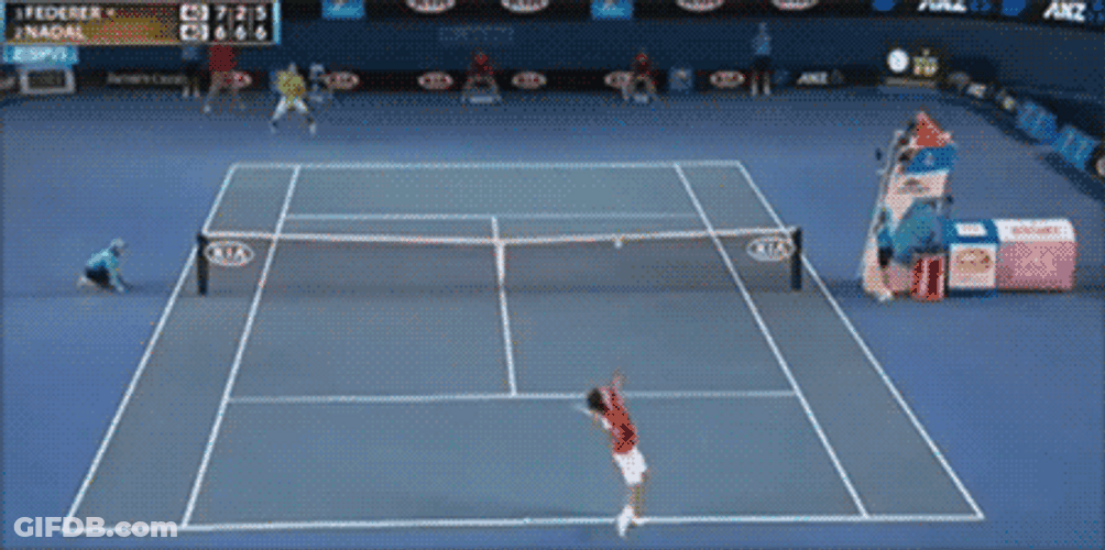 Tennis Federer Vs Nadal Australia GIF