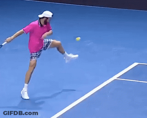 Tennis Match On Delray Beach Court GIF