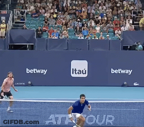 Tennis Match On Itaú Court GIF