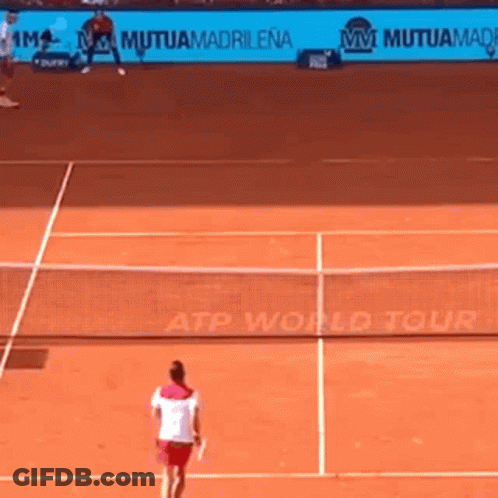 Tennis Match With Mutua Madrid ATP World Tour GIF