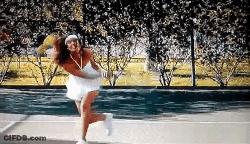 Tennis Ouch Bridesmaids GIF