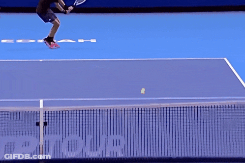 Tennis Player Running At Next Gen ATP Finals Sign GIF