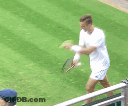 Tennis Player Walking On Court GIF