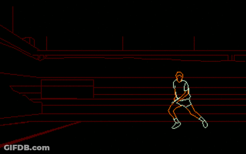 Tennis Retro Neon Art GIF