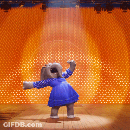 Tenor Belt Out Meena Sing Animated Movie GIF