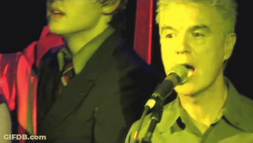 Tenor Singing Concert David Byrne GIF