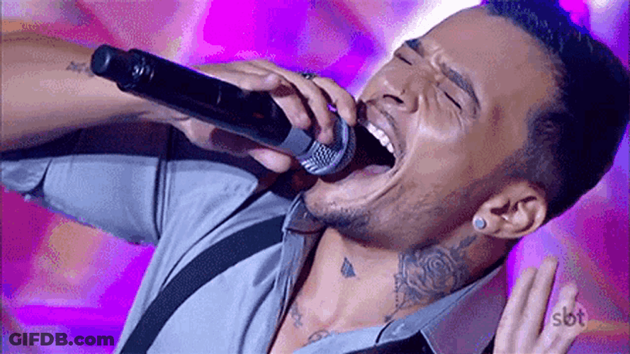 Tenor Singing Performance Shadow Brasil GIF