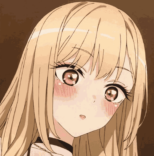 Tense Anime Girl Kitagawa Marin GIF