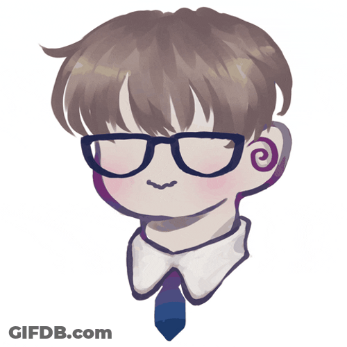 Tense Gulp While Smiling Cute GIF