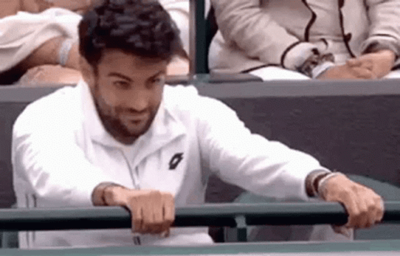 Tensed Anticipation Matteo Berrettini GIF