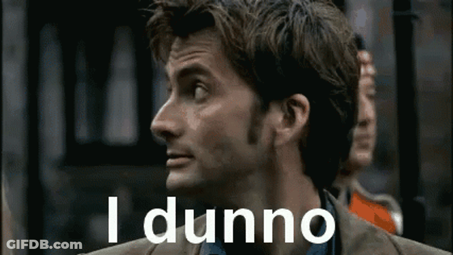 Tenth Doctor I Dunno GIF