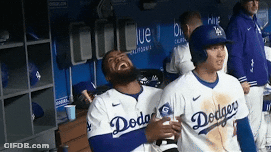 Teoscar Hernandez Laughing Hard GIF