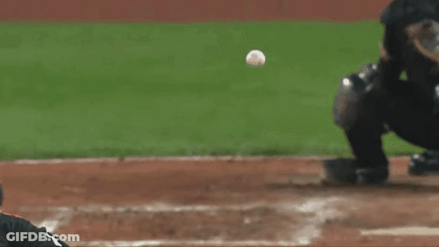 Teoscar Hernandez Wearing Green Uniform And Hit The Ball GIF
