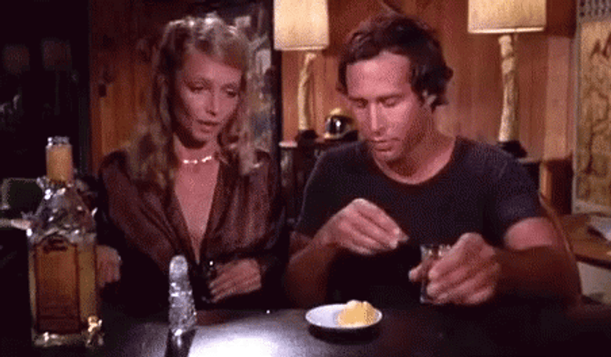 Tequila Shots Chevy Chase GIF