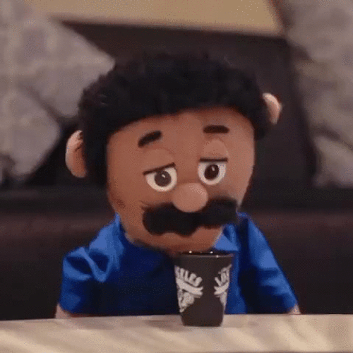 Tequila Shots Puppet Diego Passing Out GIF