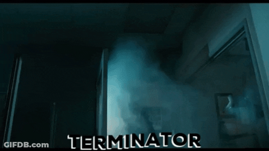 Terminator Arnold Schwarzenegger Firing Gun GIF