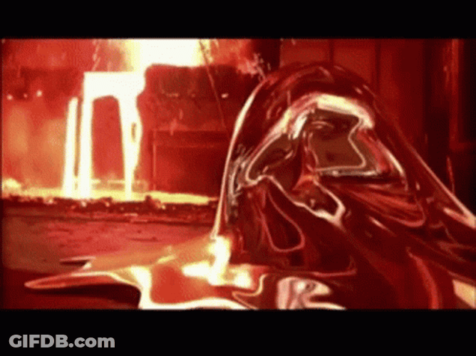 Terminator Melted Skynet Reshaping Itself GIF