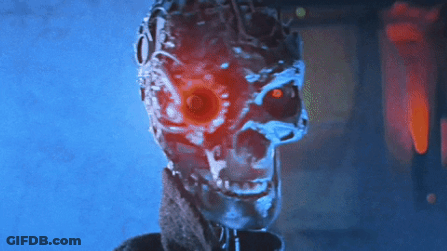 Terminator Red Robot Eyes GIF