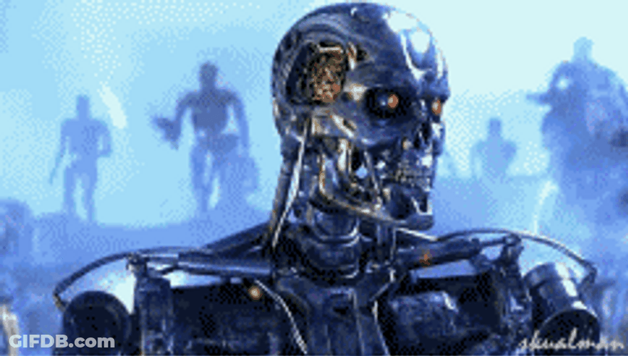 Terminator Skynet Facing Forward GIF