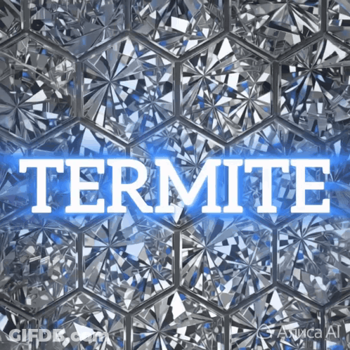 Termite Word On Blue Background GIF