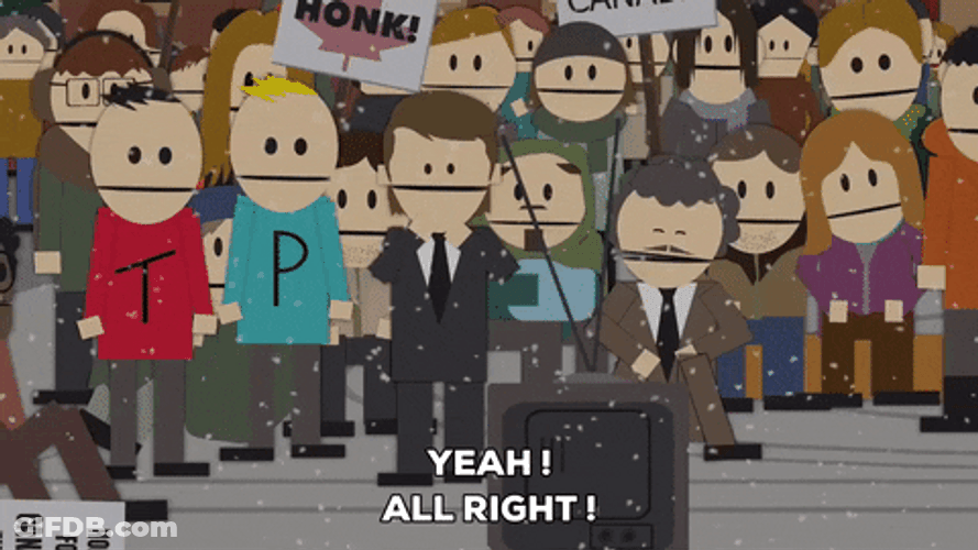 Terrance And Phillip Discussing Important Matter GIF