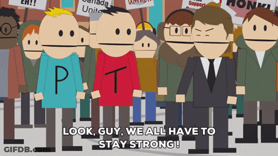 Terrance And Phillip Fighting With The Man GIF