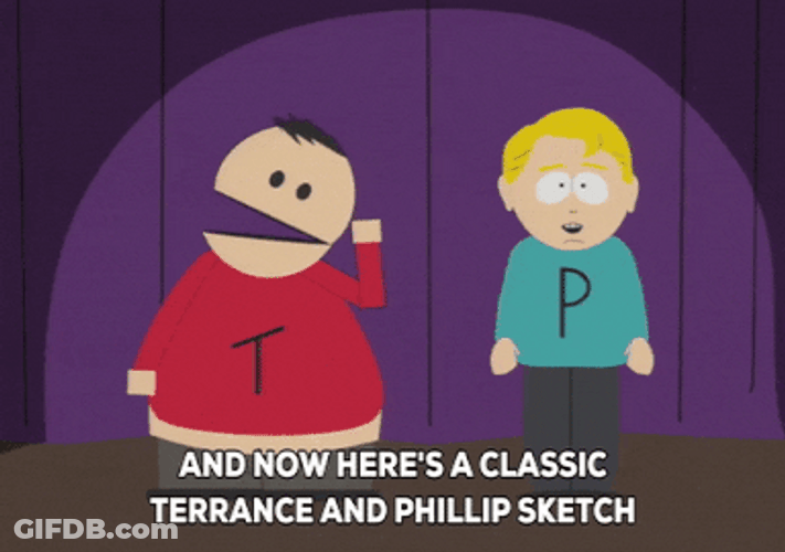 Terrance And Phillip Spotlight Play GIF