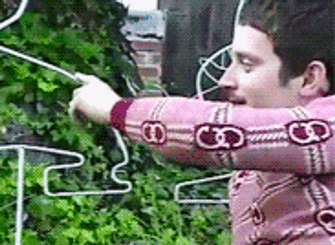 Terrific Man Gardening Happily GIF