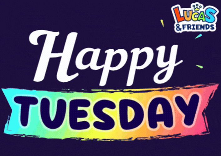 Terrific Tuesday Fireworks Effect Graphic Design GIF