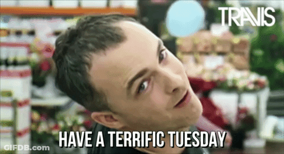 Terrific Tuesday Funny Contorted Head GIF