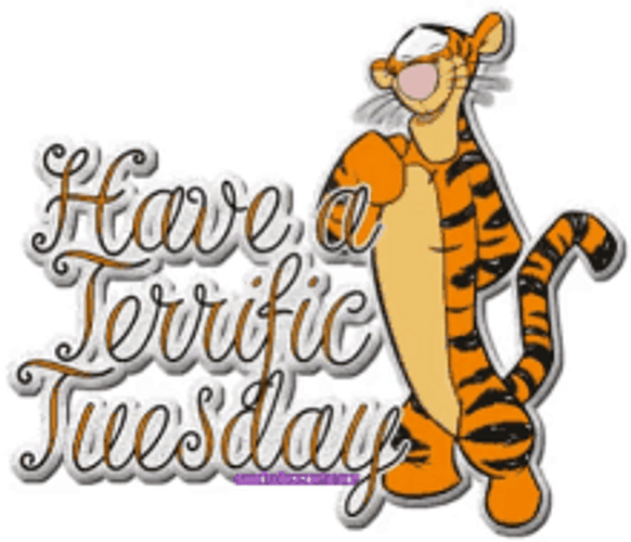 Terrific Tuesday Morning Cute Smiling Tigger GIF