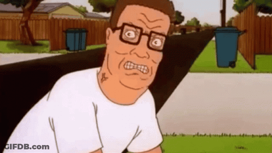 Terrified Hank Hill GIF