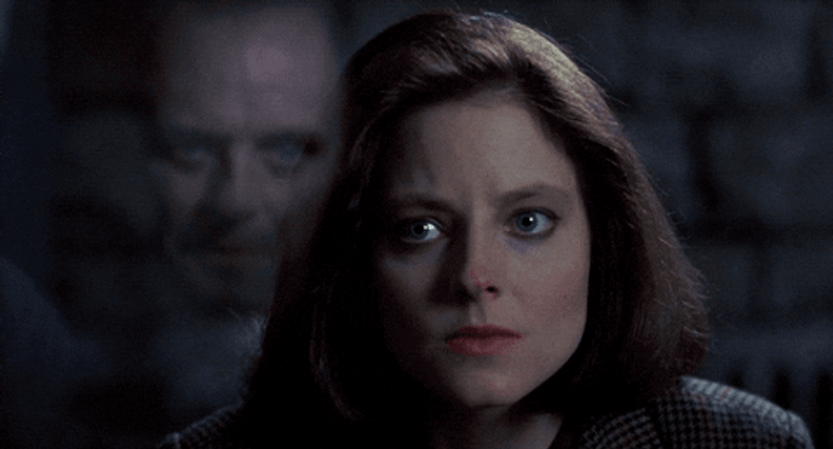 Terrified Starling In Silence Of The Lambs GIF