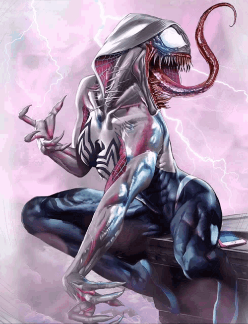 Terrifying Alien Venom Animation GIF