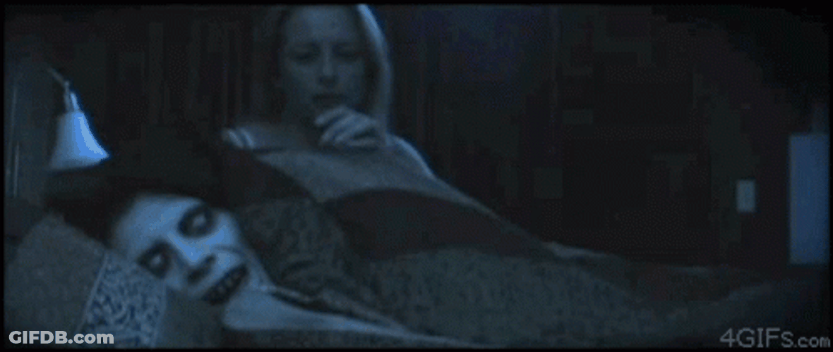 Terror Ghost Hiding In Blanket GIF