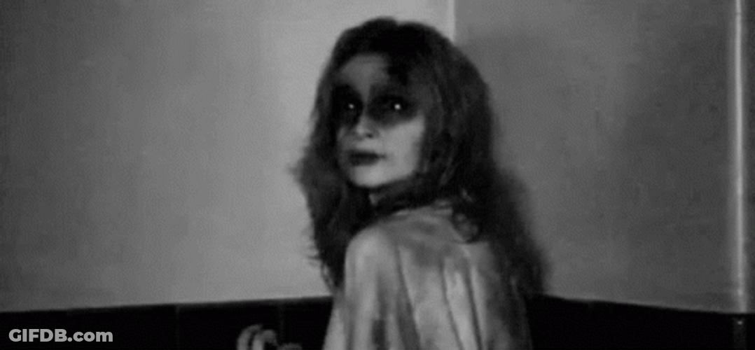 Terror Girl In The Corner GIF